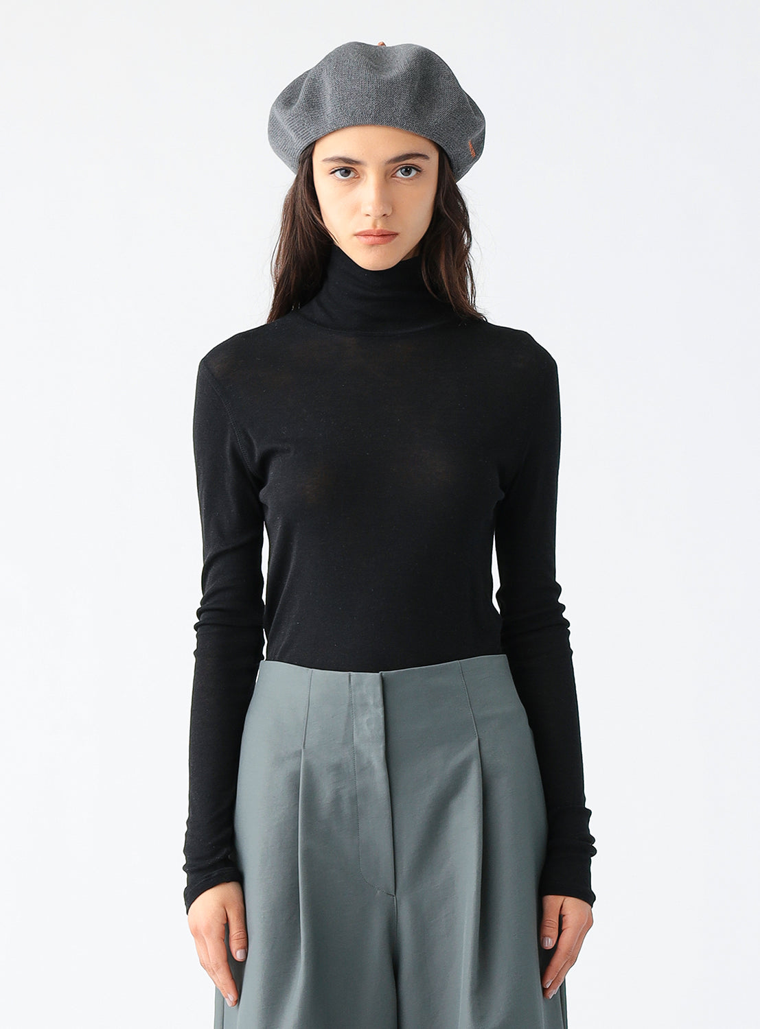 Demi Turtleneck Sheer Top