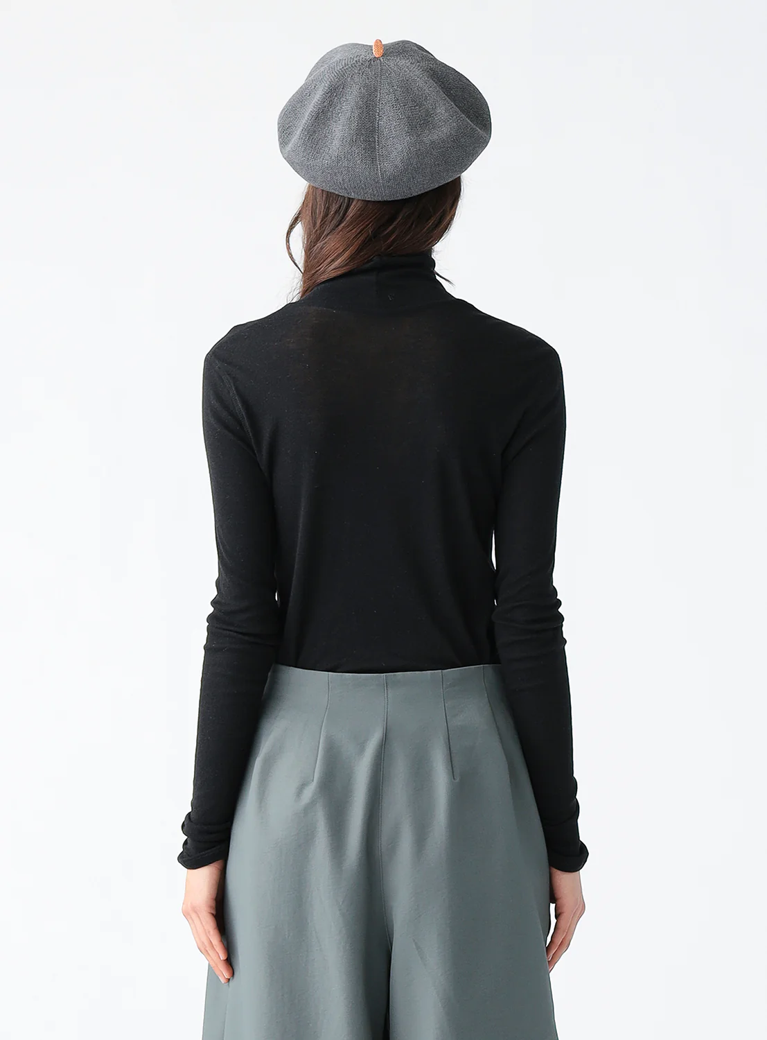 Demi Turtleneck Sheer Top