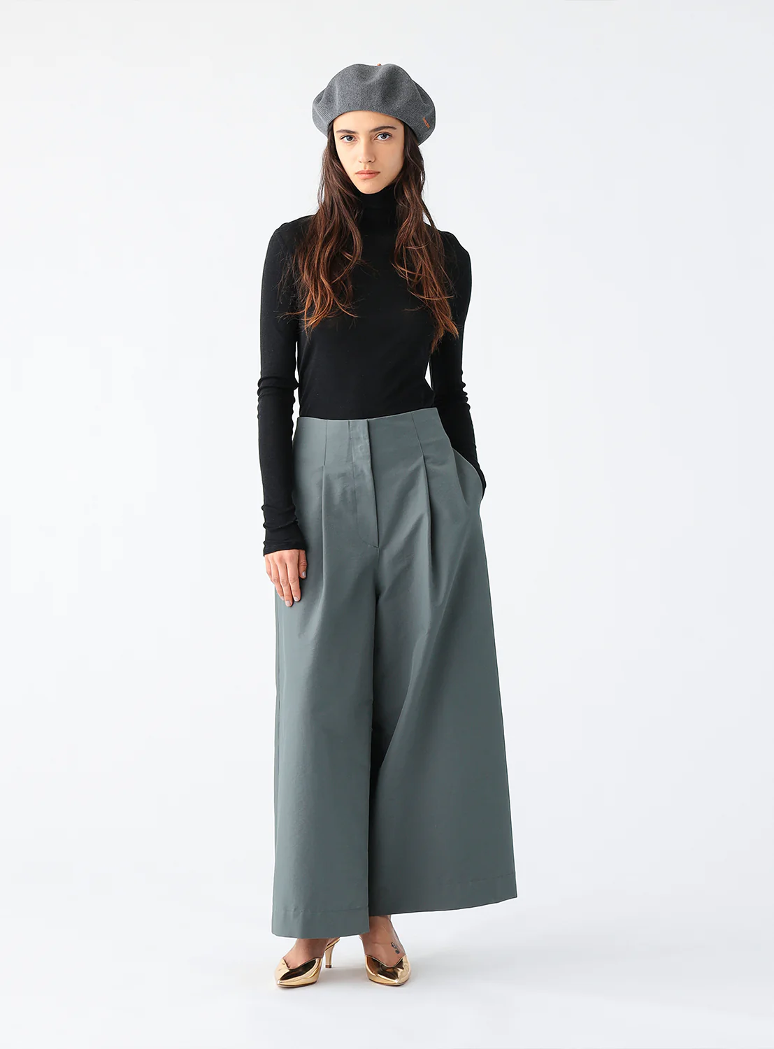 Demi Turtleneck Sheer Top