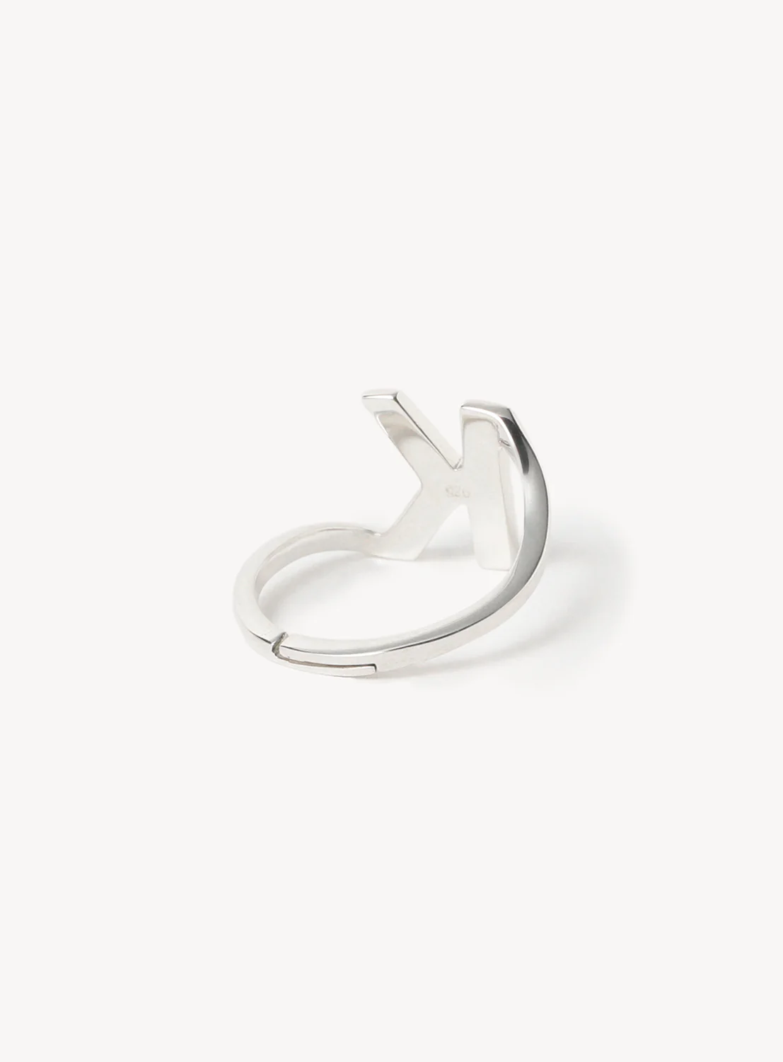 Silver 925 Initial Ring K