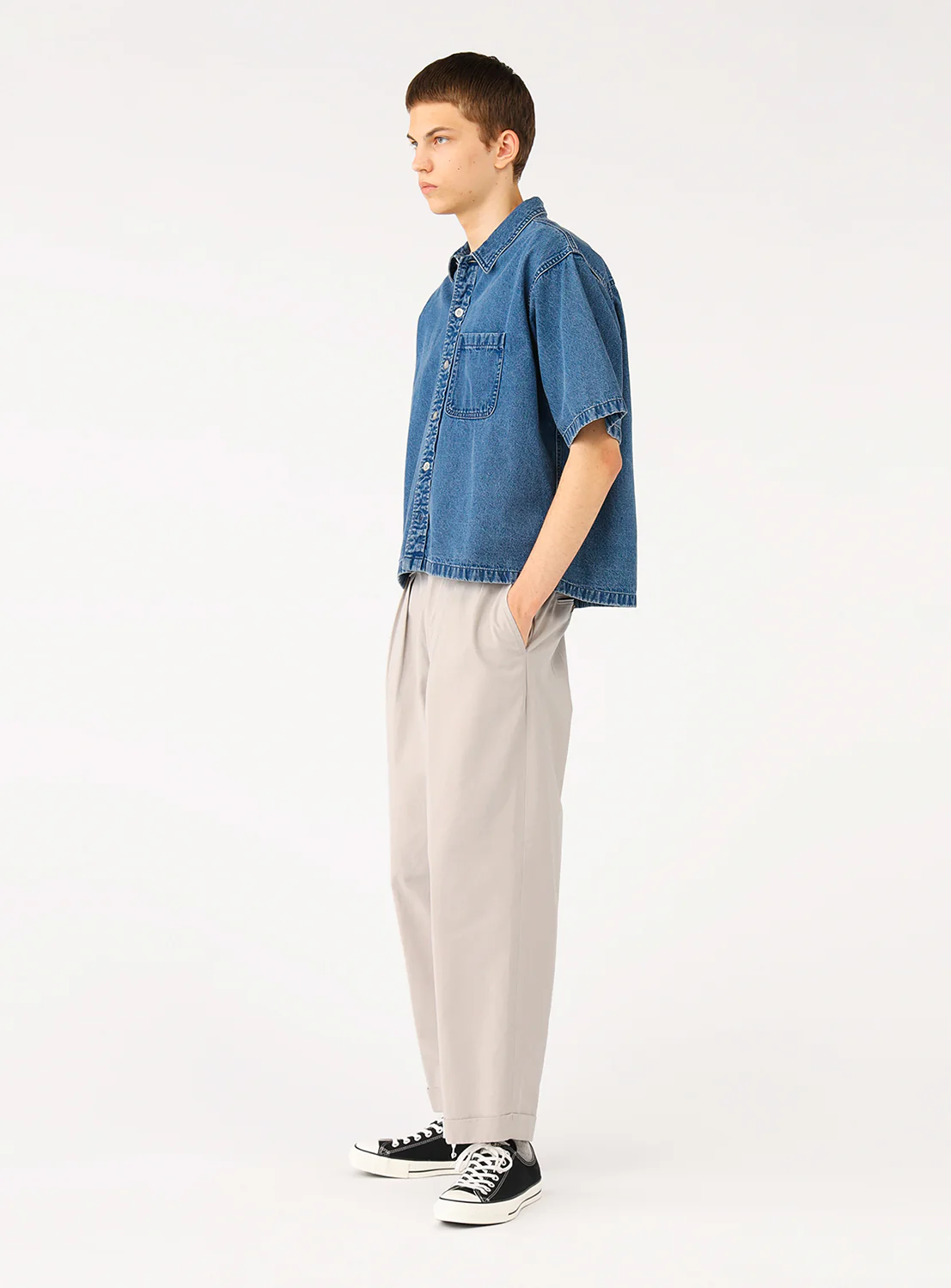 Short Denim Shirt 4 Short Denim Shirt