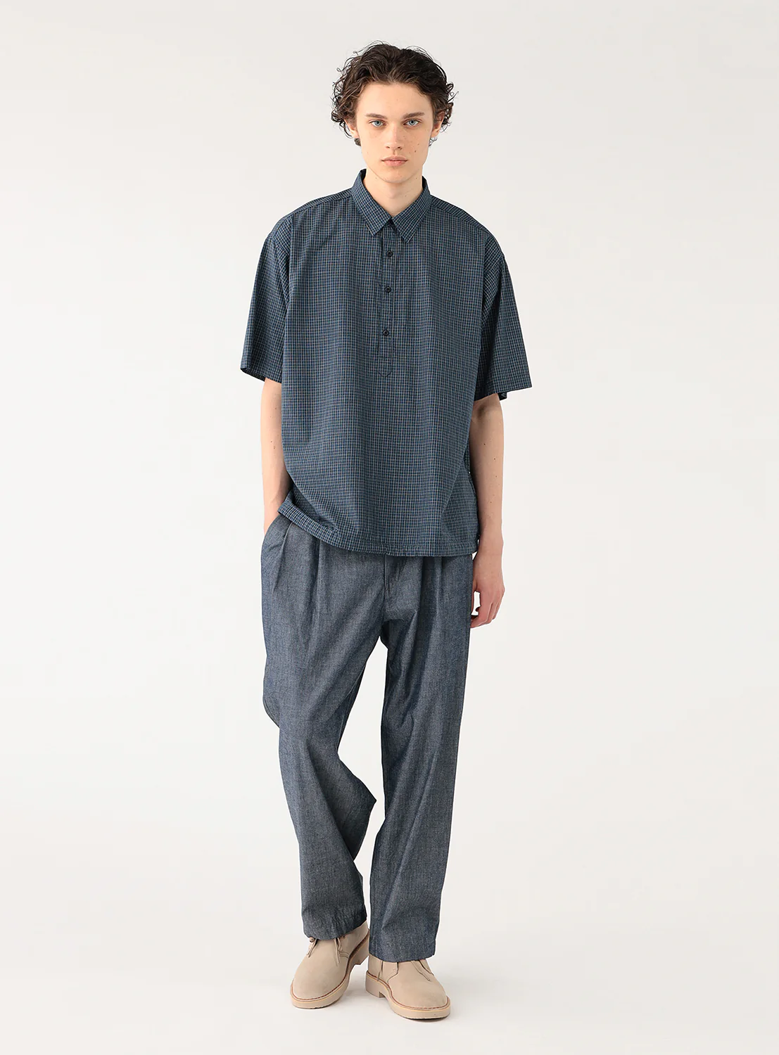 Check Easy Pullover Shirt