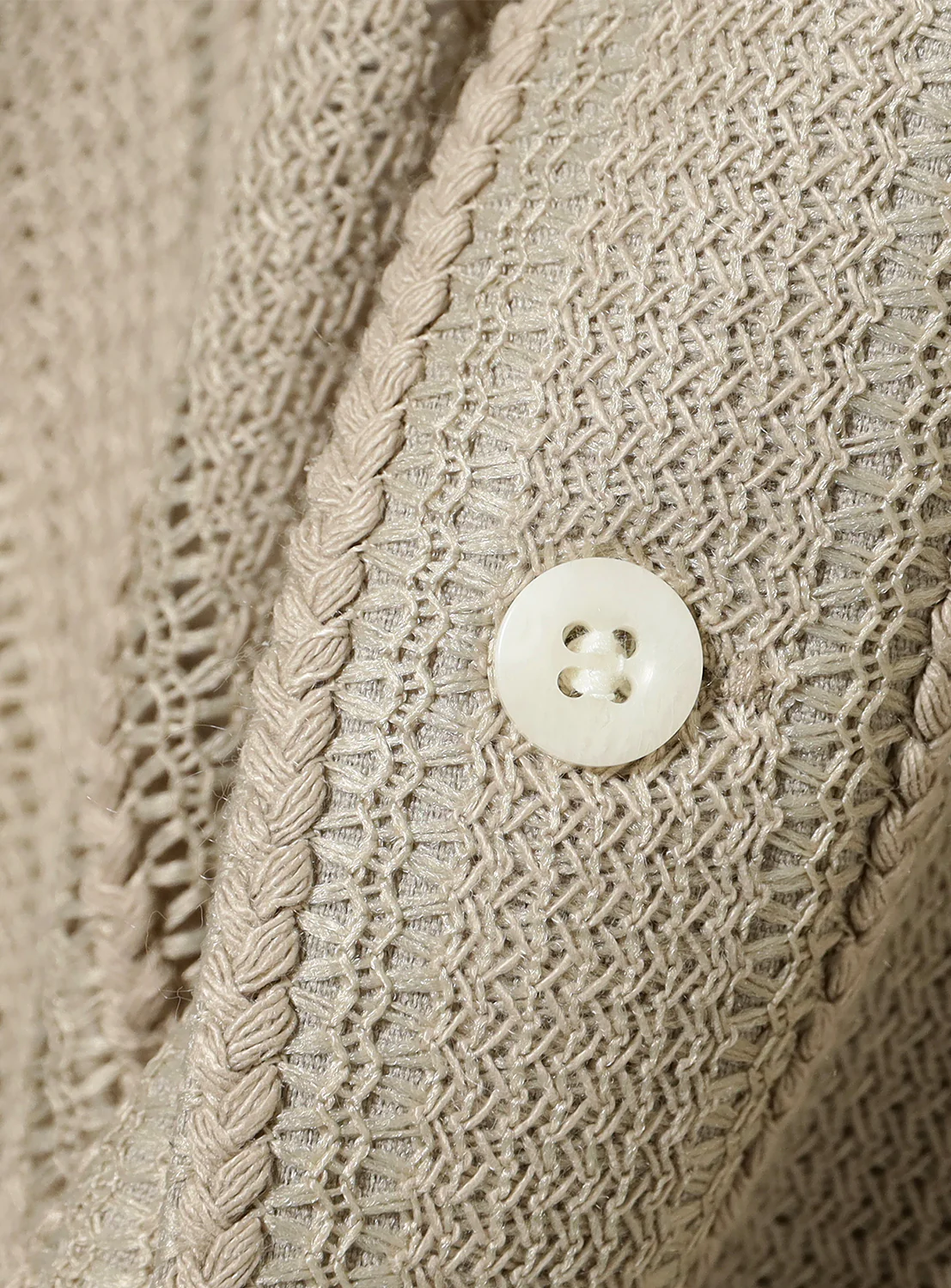 Mesh Open-Collar Shirt