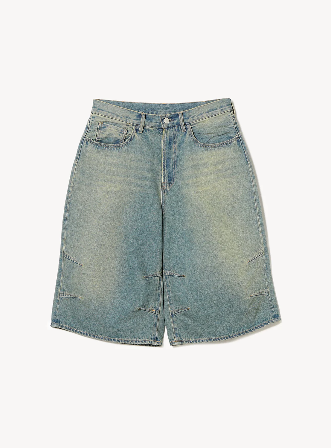 Quarter-Length Wide Denim