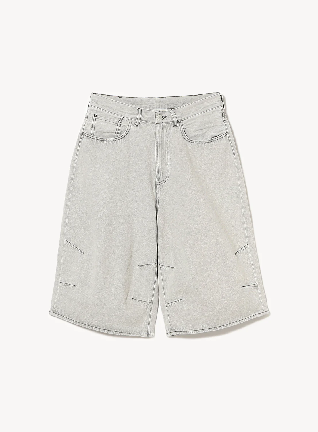 Quarter-Length Wide Denim