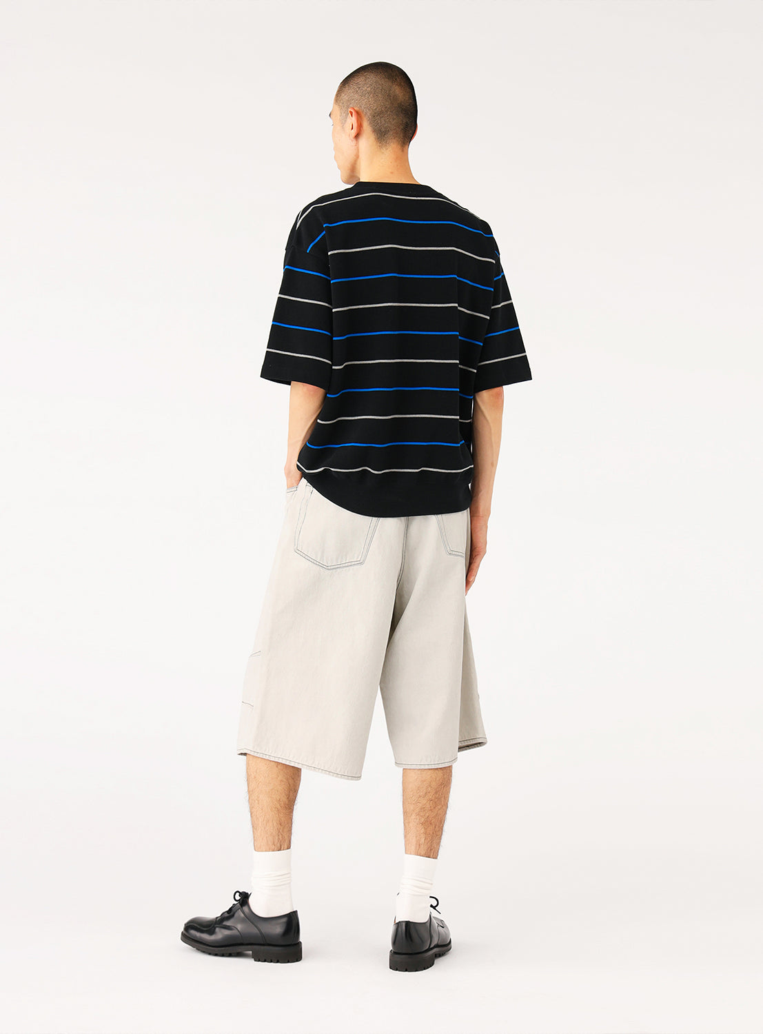 Quarter-Length Wide Denim