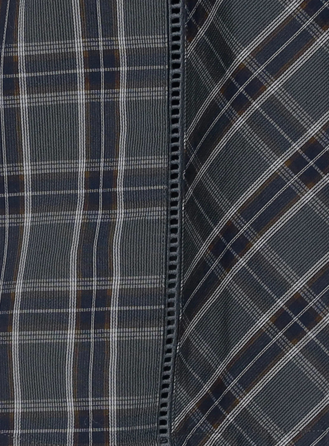 Lace Checkered Shirt