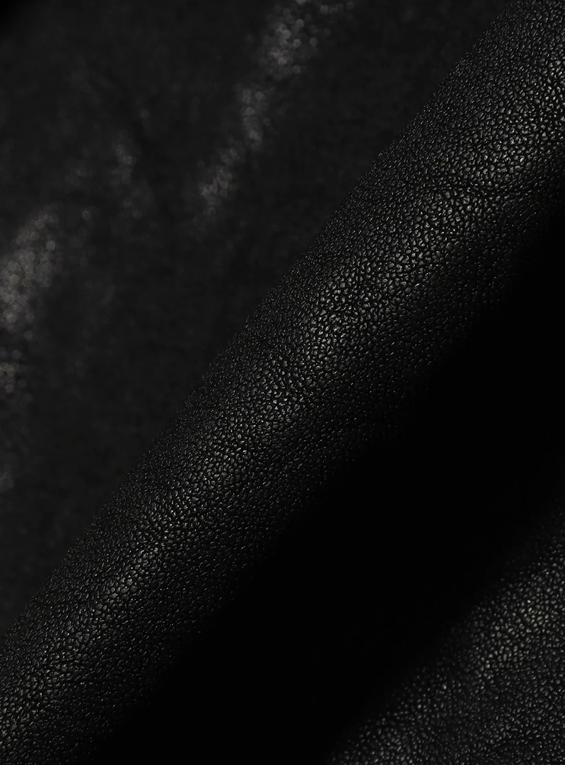 Distressed Leather Zip Jacket