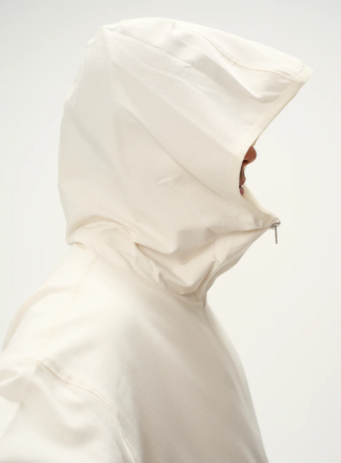 Raised Half Zip Hoodie