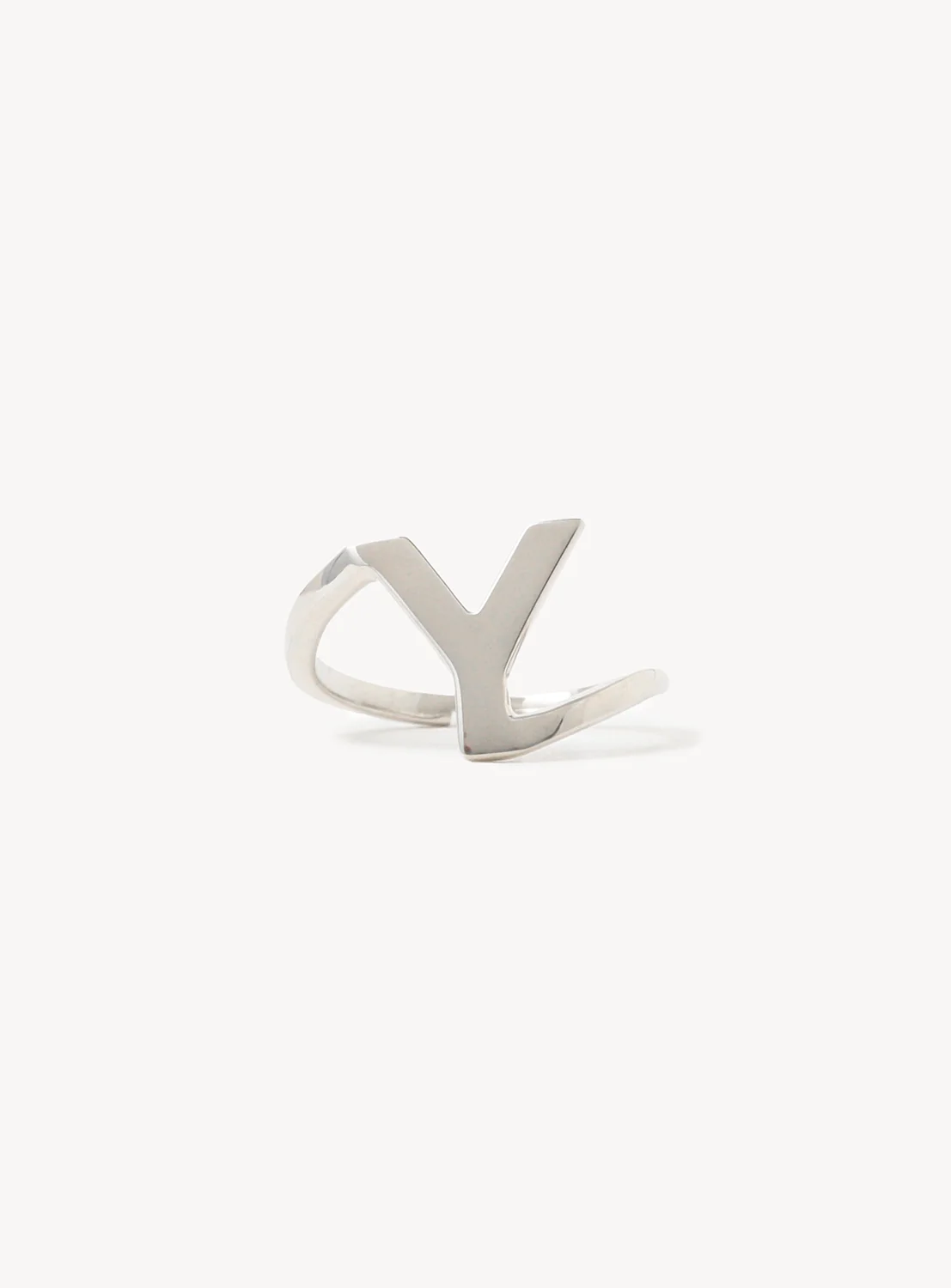 Silver 925 Initial Ring Y