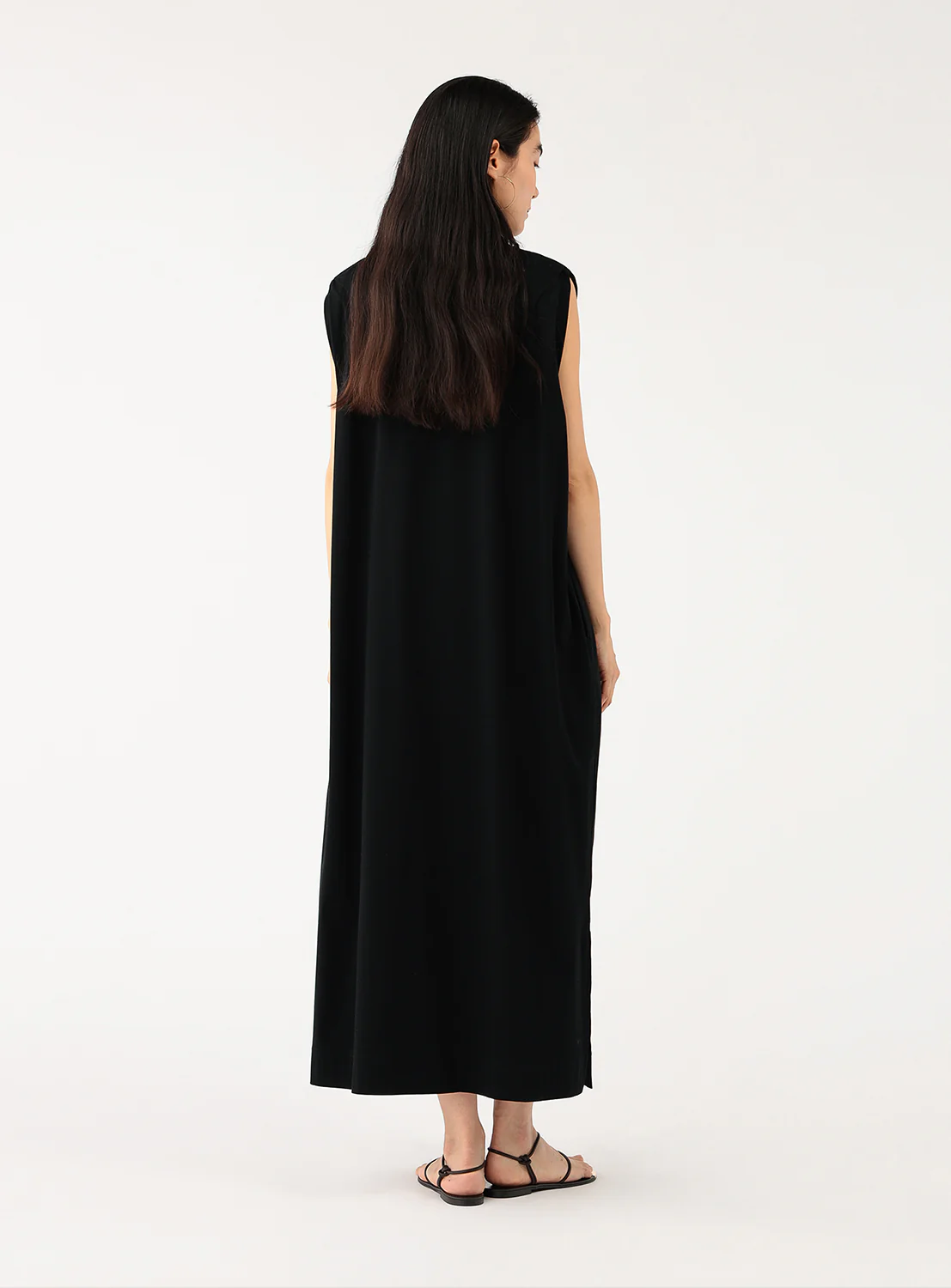 Tucked Shoulder Cotton Dress