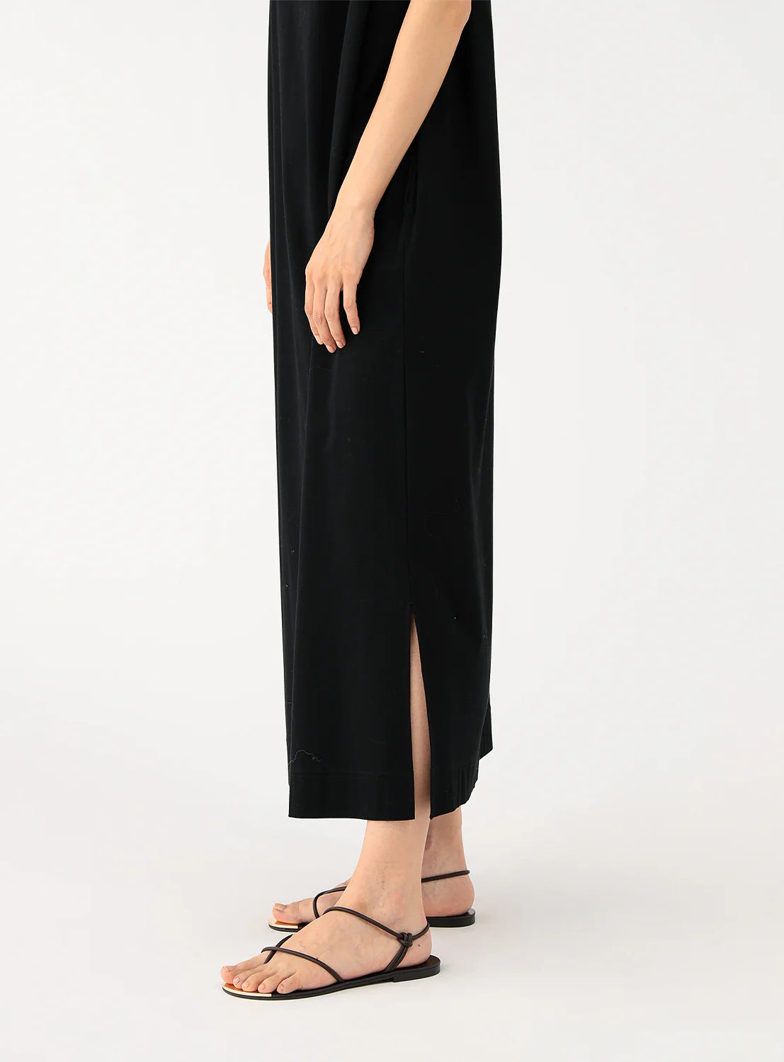 Tucked Shoulder Cotton Dress