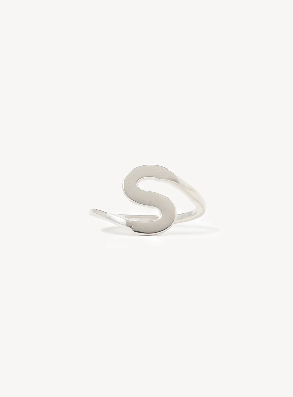 Silver 925 Initial Ring S