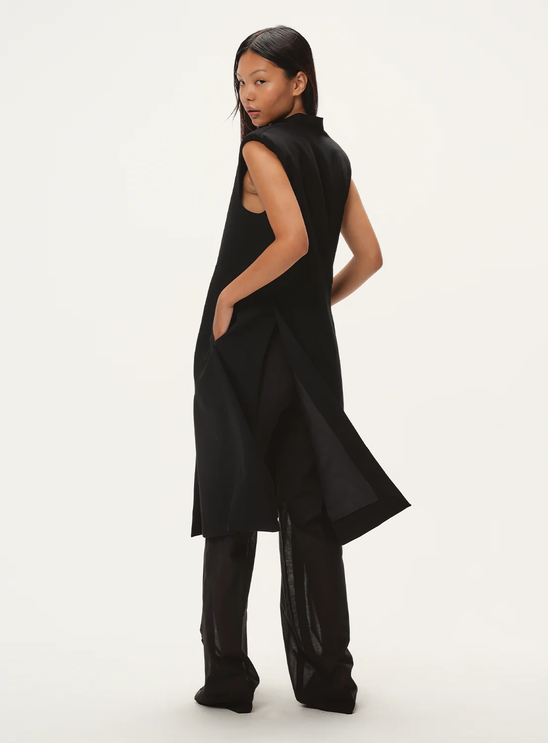 Larry Summer Wool Long Gilet