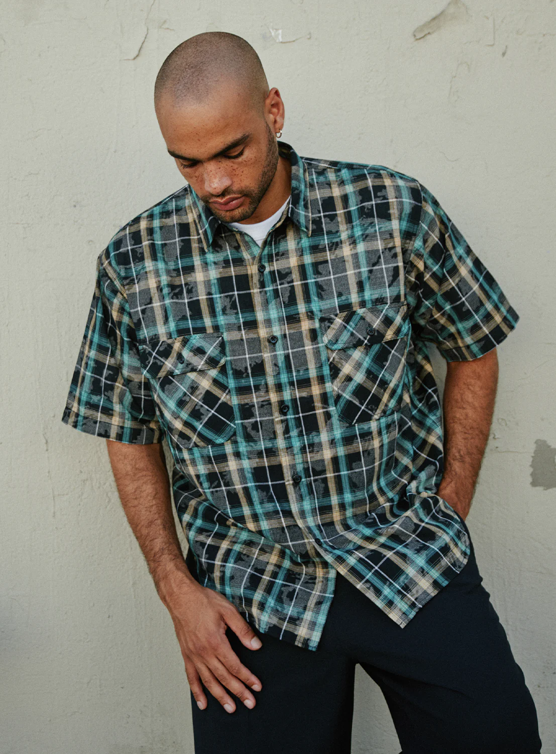 Faded Work Check Shirt