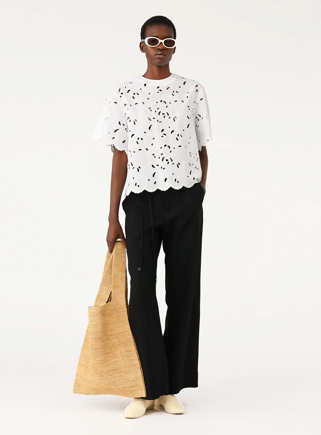 Drawstring Cotton Nap Pants