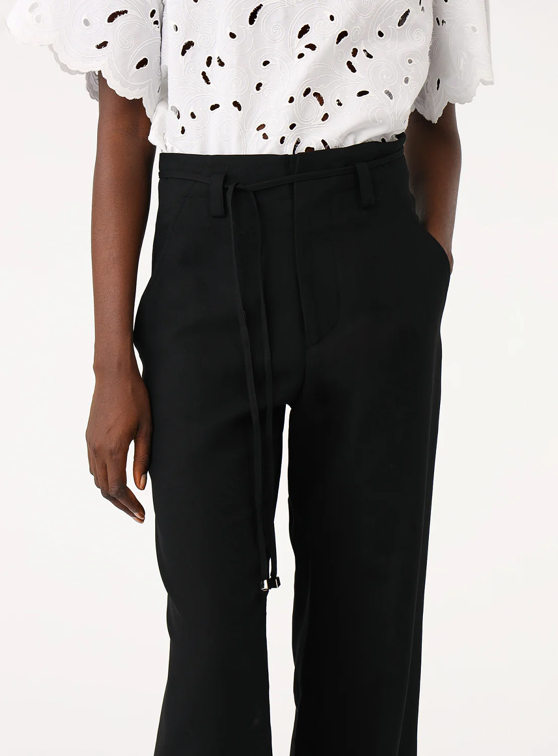 Drawstring Cotton Nap Pants