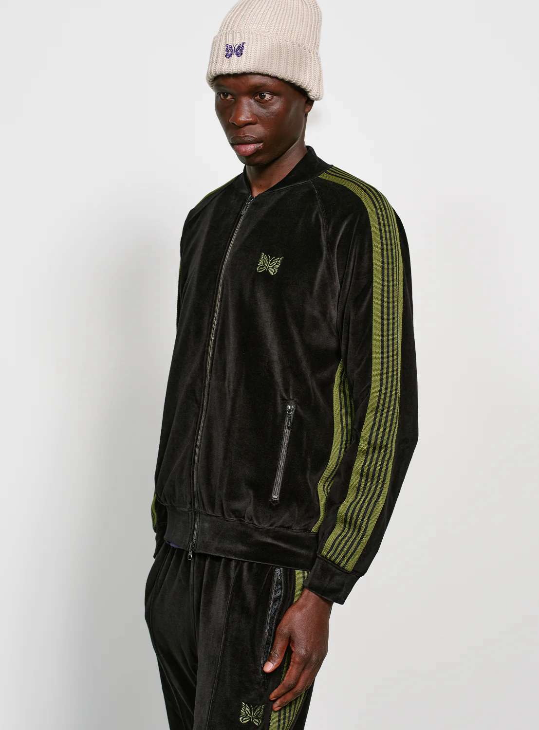 Rib Collar Track Jacket