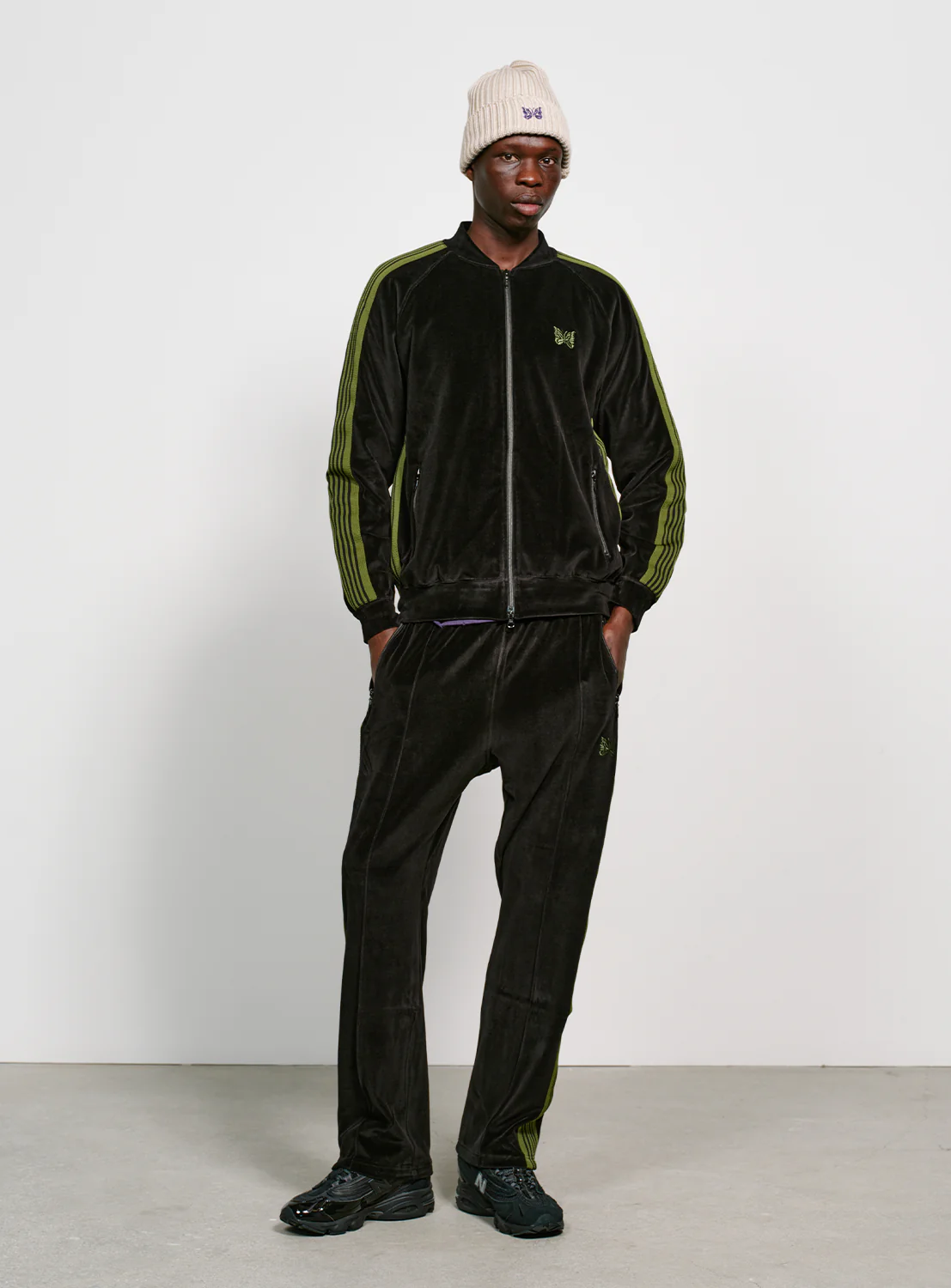 Rib Collar Track Jacket