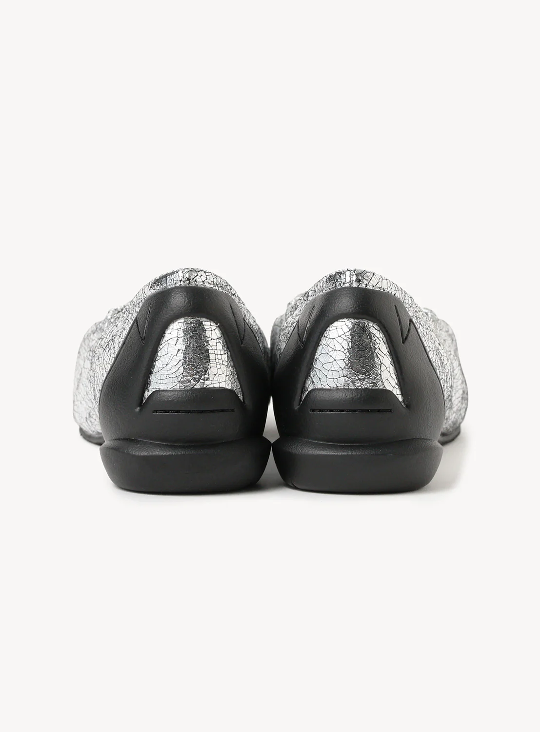 Gather Metallic Ballet Shoes