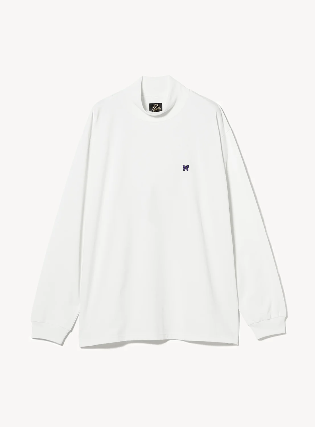 Long Sleeve Mock Neck Poly Jersey Tee