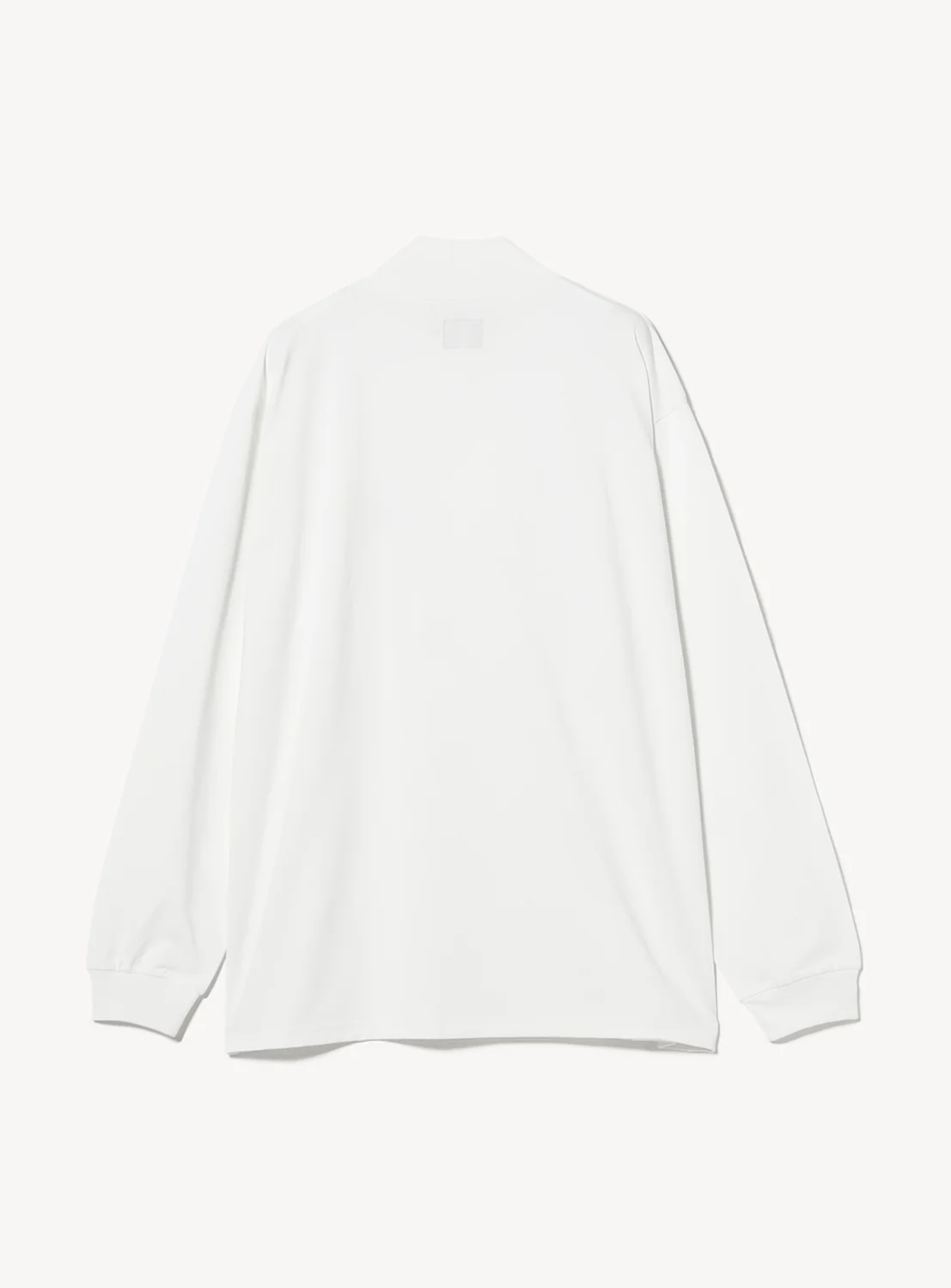 Long Sleeve Mock Neck Poly Jersey Tee