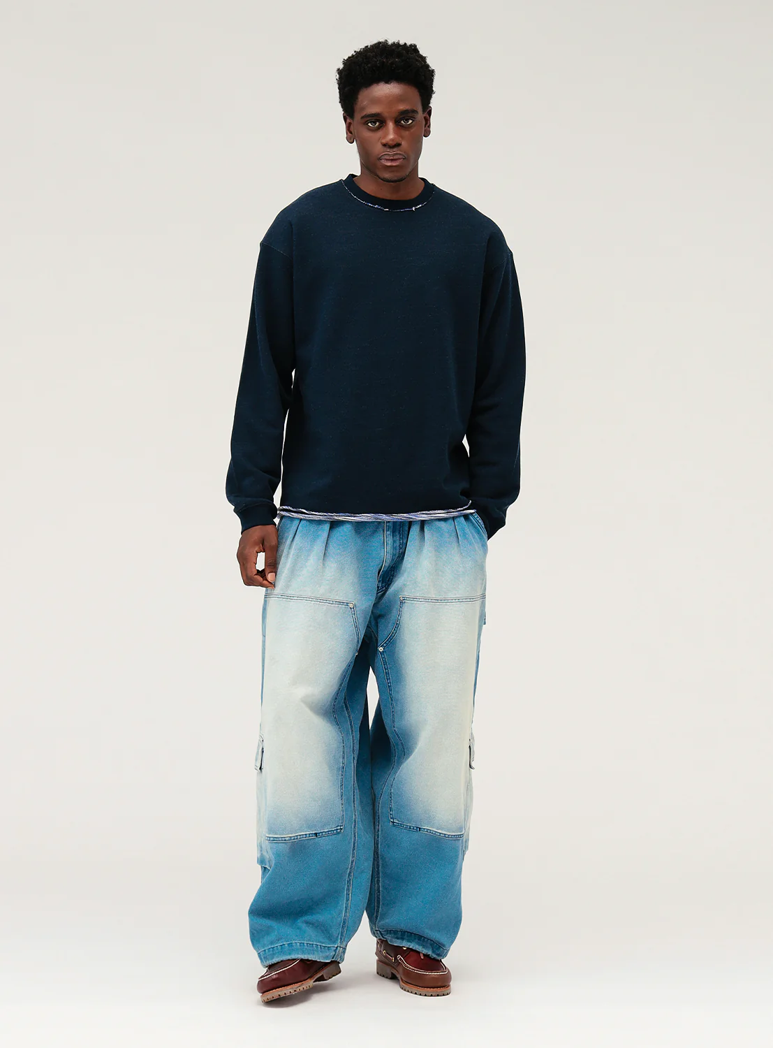 Double Knee Wide Cargo Pants