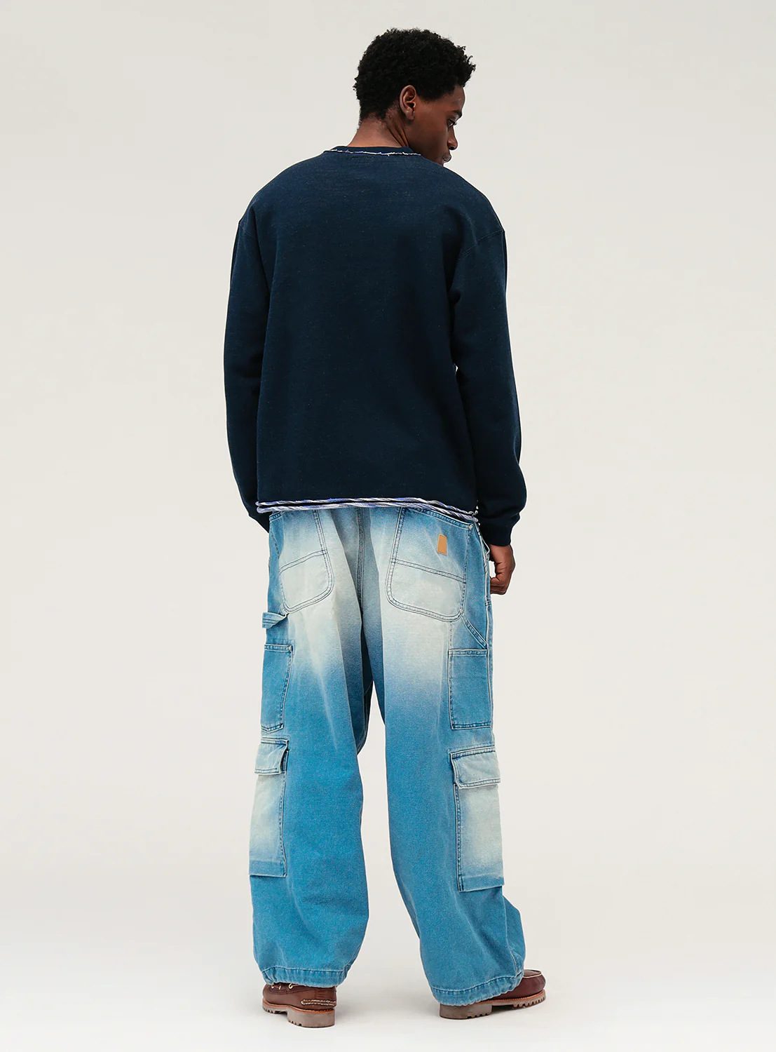 Double Knee Wide Cargo Pants