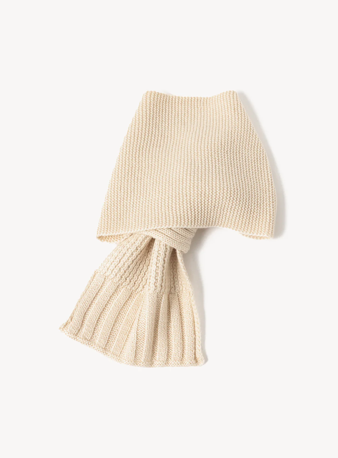 Tiered Rib Short Scarf