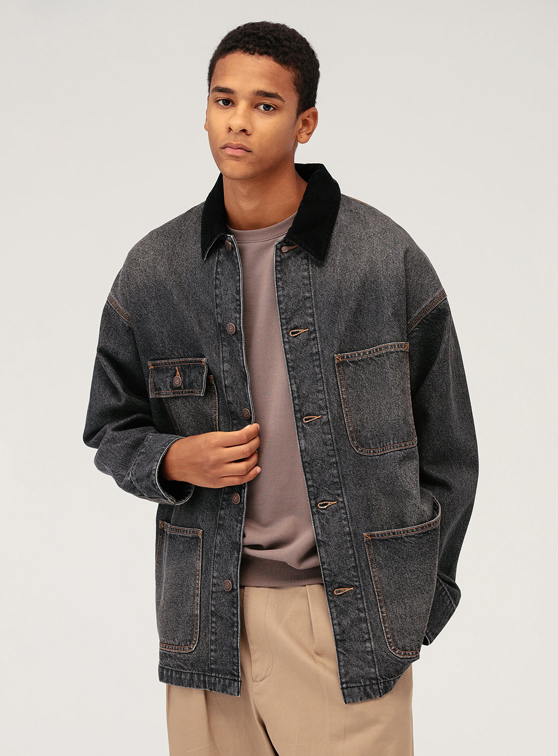 Denim Loose Coverall