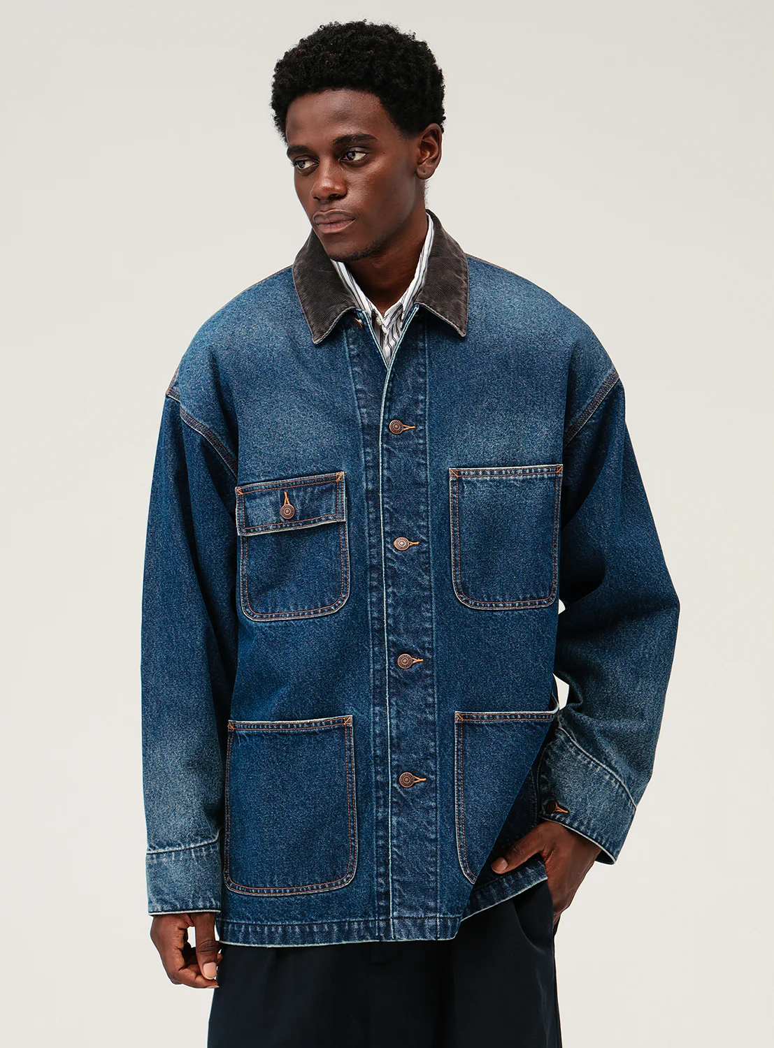 Denim Loose Coverall