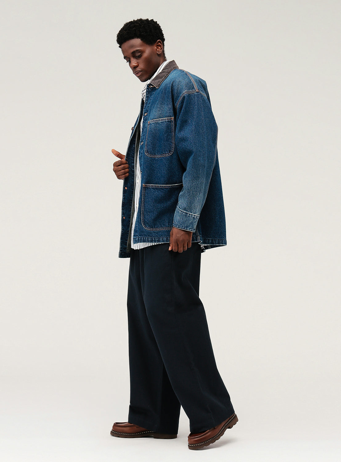 Denim Loose Coverall