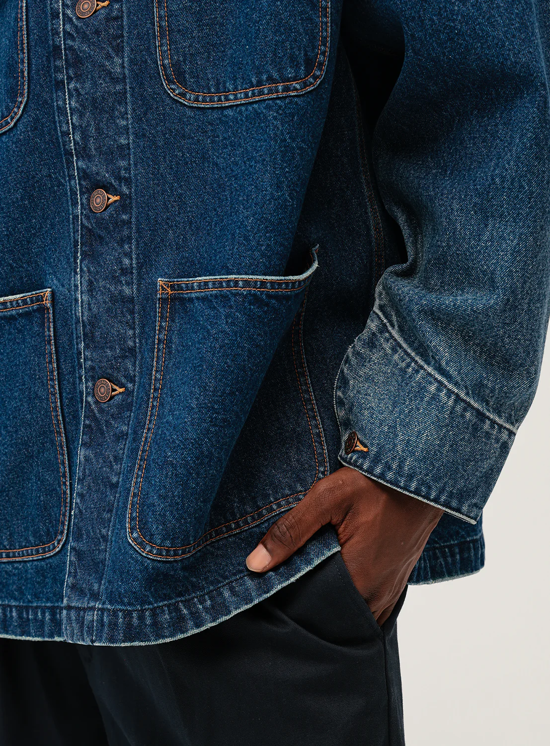 Denim Loose Coverall