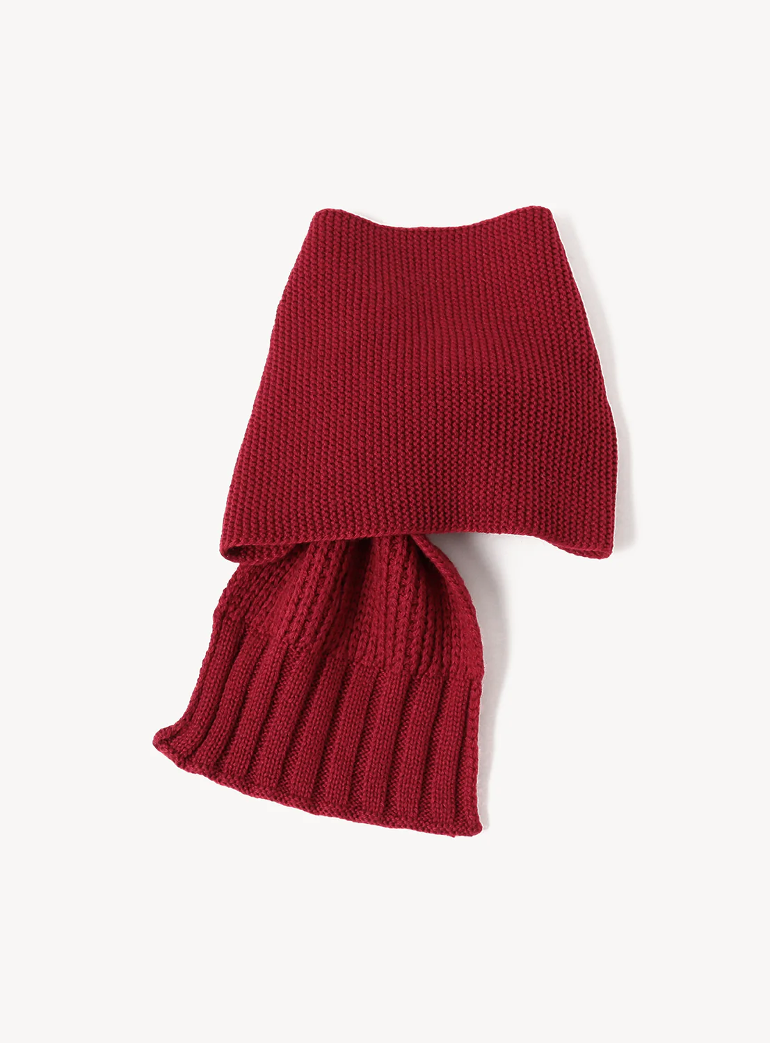 Tiered Rib Short Scarf