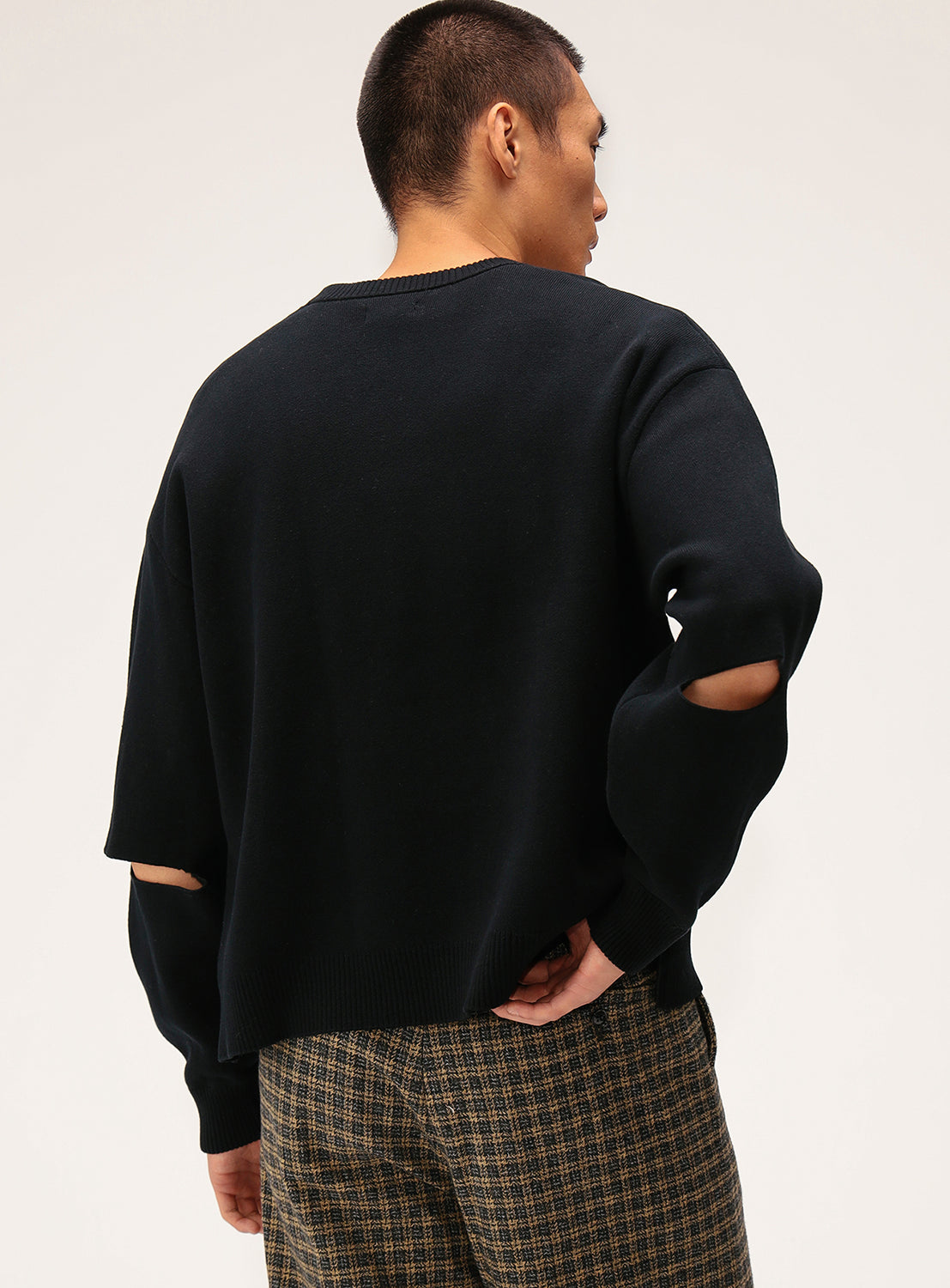 Wide Short Fit 12G Slit Knit