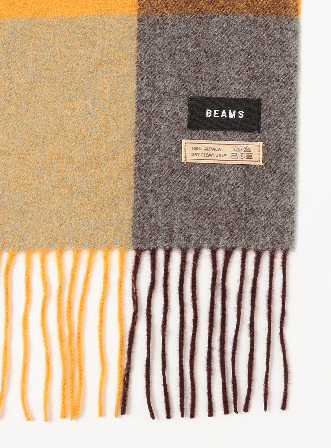 Block Check Alpaca Scarf 3 Block Check Alpaca Scarf