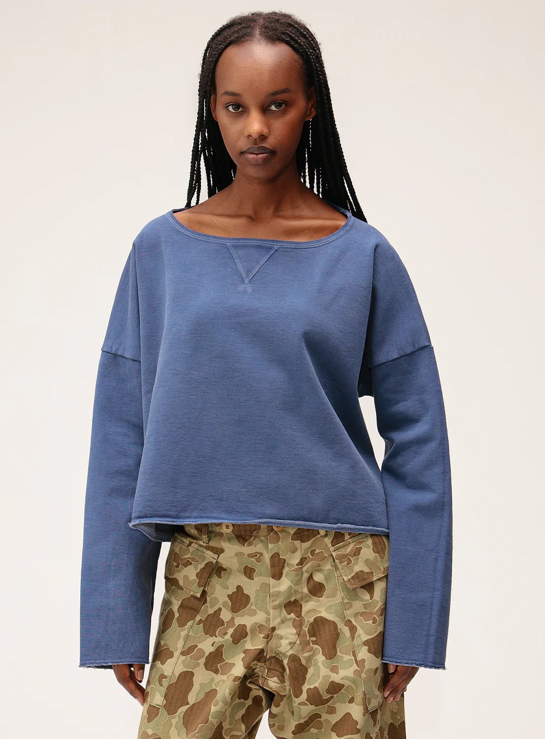 Boat Neck Sweatshirt