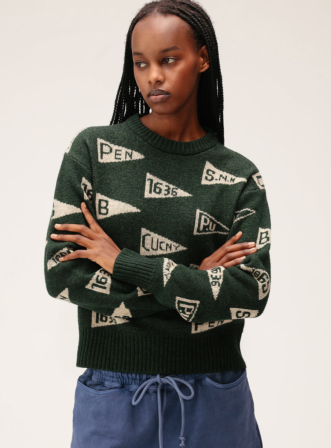 Pennant Knit Pullover