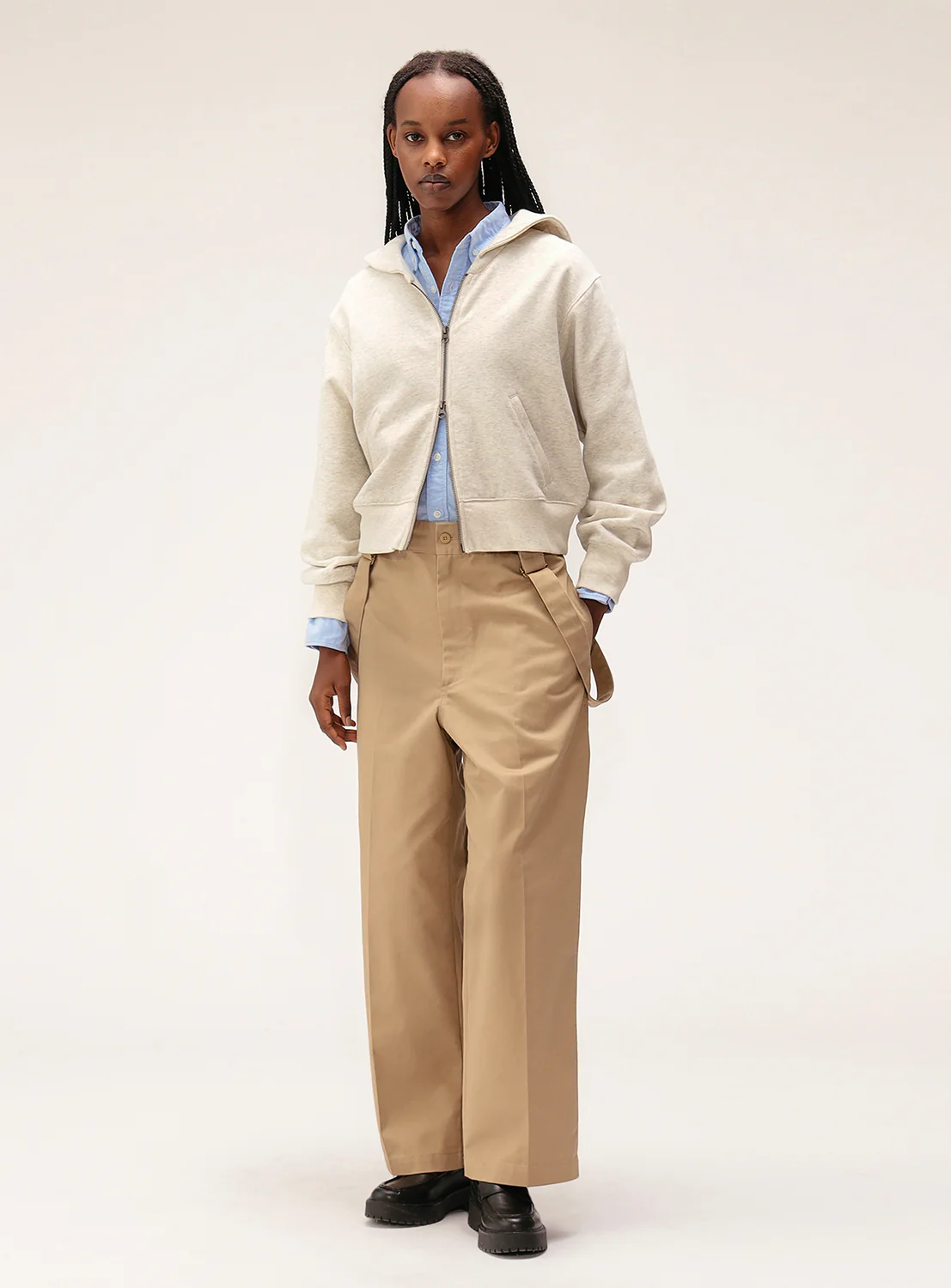 Full Zip Sailor Sweatshirt