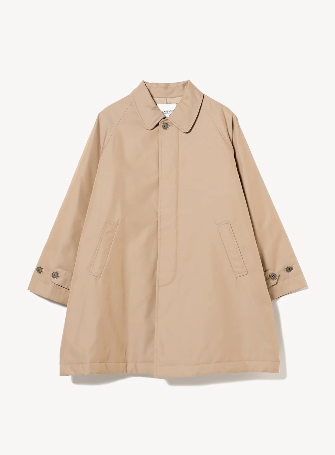 Chambray Stand Collar Coat