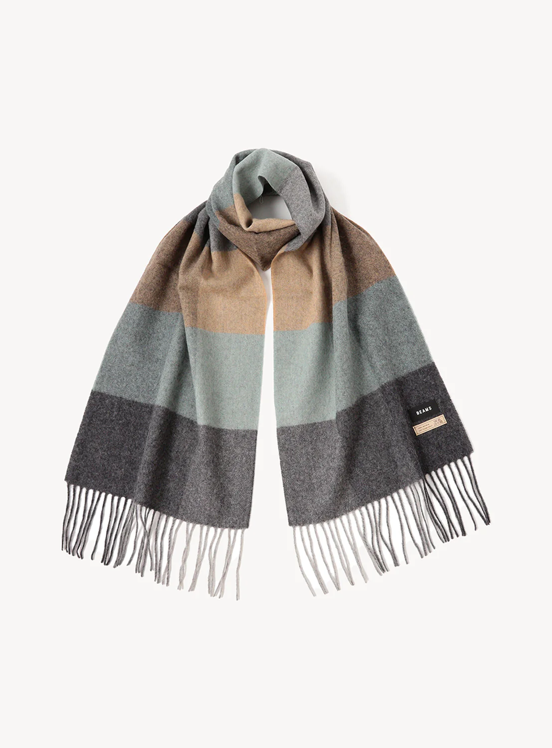 Block Check Alpaca Scarf