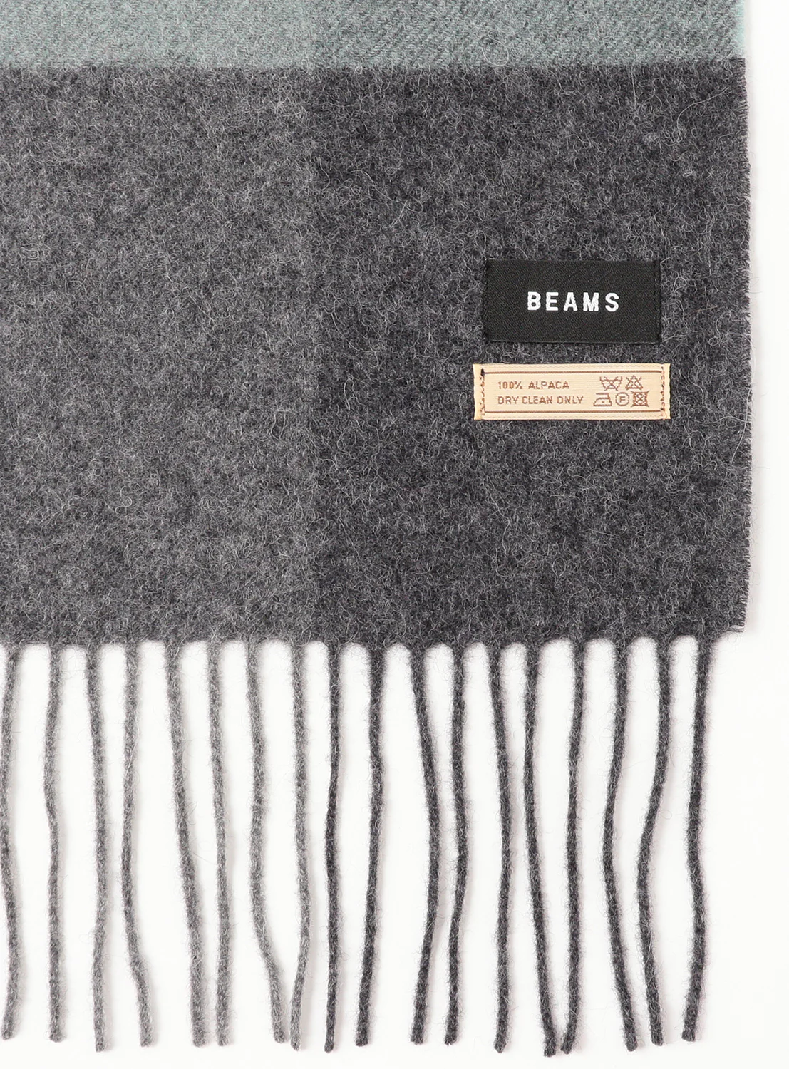 Block Check Alpaca Scarf 3 Block Check Alpaca Scarf