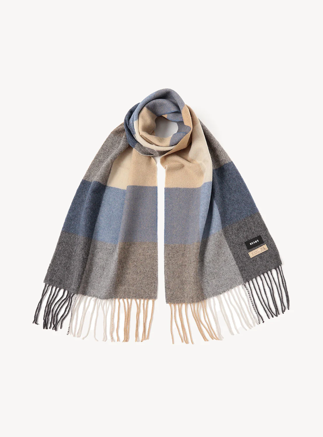 Block Check Alpaca Scarf