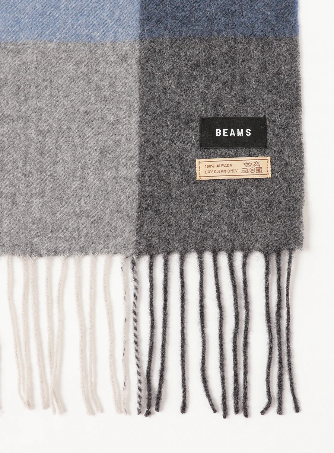 Block Check Alpaca Scarf 3 Block Check Alpaca Scarf