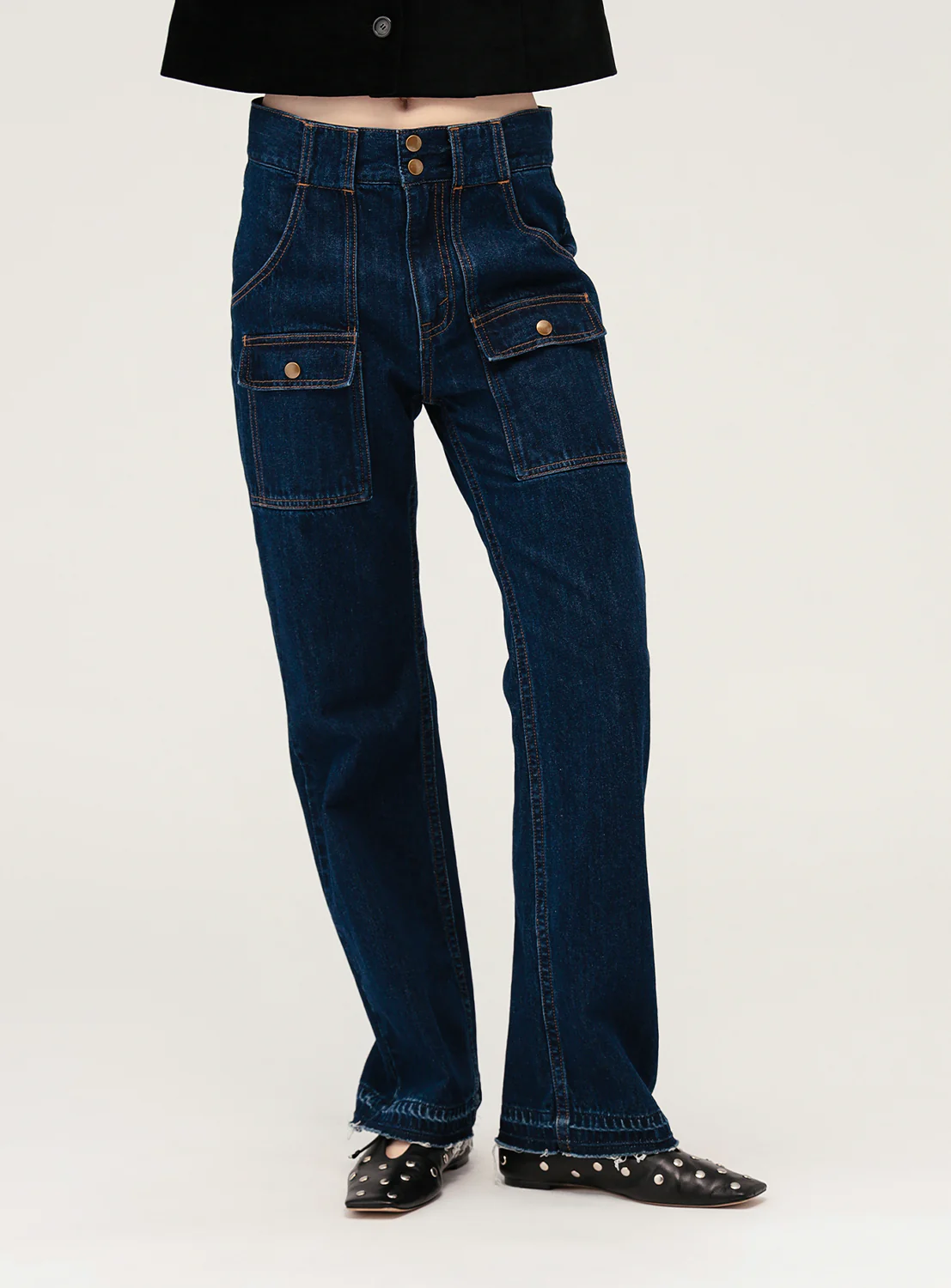 Denim Bush Pants