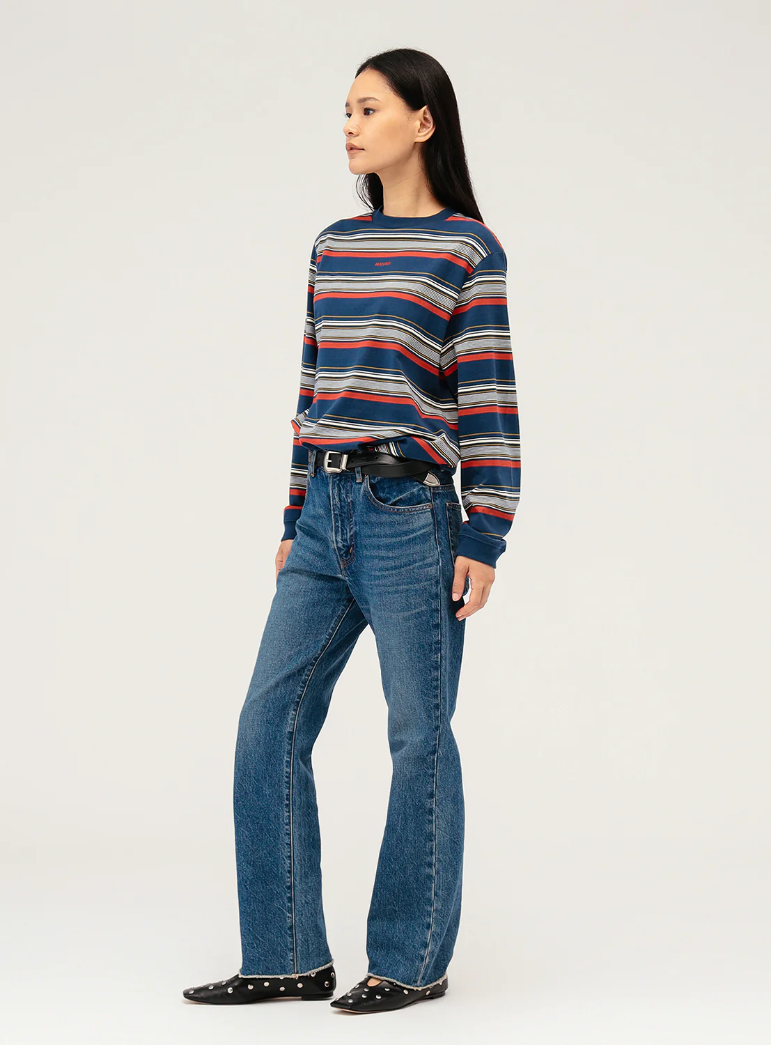 Striped Long Sleeve T-Shirt 3 Striped Long Sleeve T-Shirt